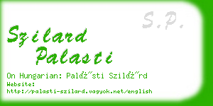 szilard palasti business card
